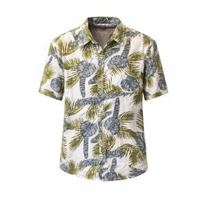 Stillwater Supply Co Tropical Hawaiian Shirt Men’s Large 100% Cotton Palm Leaf